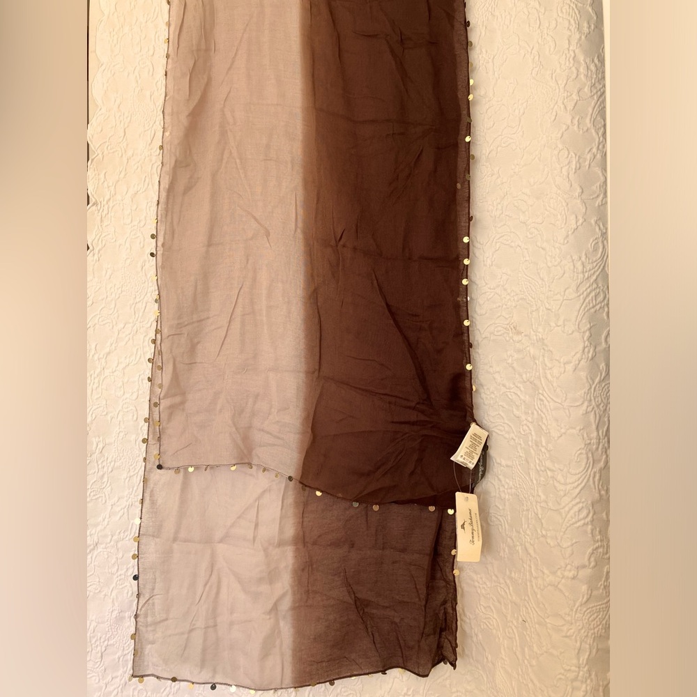 Tommy Bahama Mahalo Brown Scarf NWT
